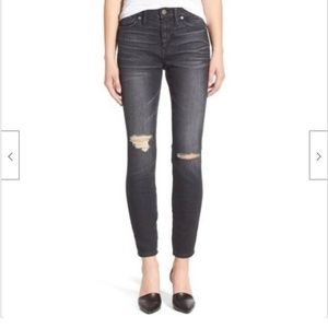 Madewell High Riser Skinny Jeans Black Wash